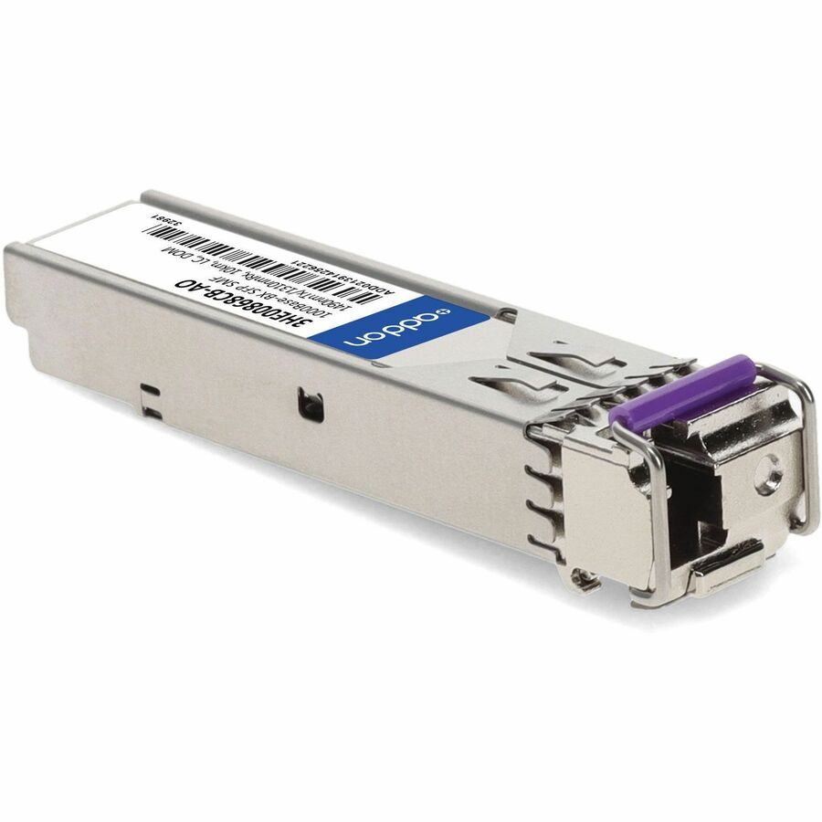 AddOn Alcatel-Lucent Nokia 3HE00868CB Compatible TAA Compliant 1000Base-BX SFP Transceiver (SMF, 1490nmTx/1310nmRx, 10km, LC, DOM)