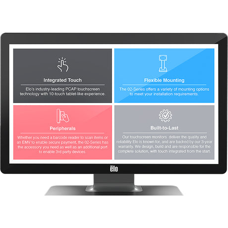 Elo 2702L 27" Class LCD Touchscreen Monitor - 16:9 - 14 ms