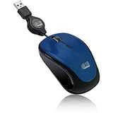 RETRACTABLE OPTICAL MOUSE BLUE