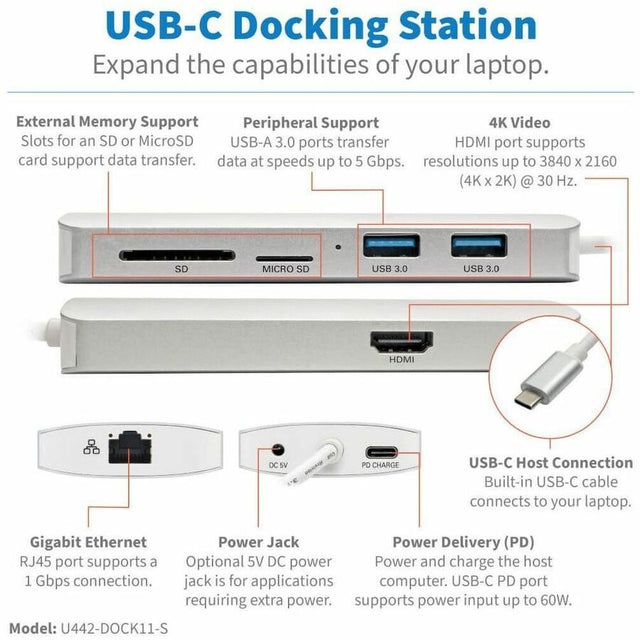 USB C DOCKING STATION HUB 4K