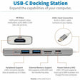 Eaton Tripp Lite Series USB-C Dock - 4K HDMI, USB 3.x (5Gbps), USB-A Hub Ports, Memory Card, 60W PD Charging