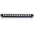 C2G 16-Port Patch Panel - Blank Keystone - 1U - 19"