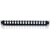 C2G 16-Port Patch Panel - Blank Keystone - 1U - 19"