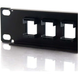 C2G 16-Port Patch Panel - Blank Keystone - 1U - 19"