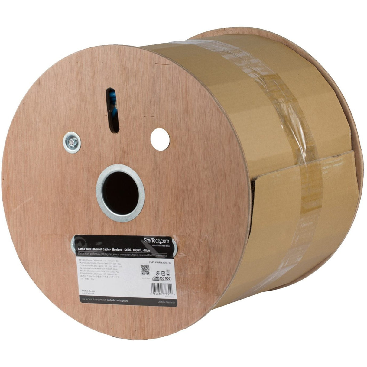 StarTech.com Bulk Cat 6a Ethernet Cable - 1000 ft. - Solid - CMR-Rated - Blue - TAA Compliant