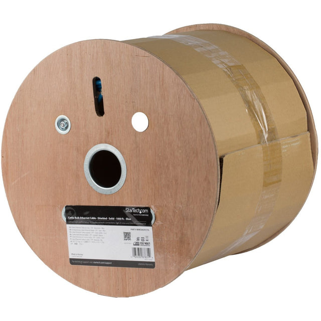 StarTech.com Bulk Cat 6a Ethernet Cable - 1000 ft. - Solid - CMR-Rated - Blue - TAA Compliant