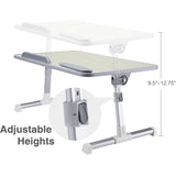 ADJUSTABLE LAPTOP BED DESK FOR