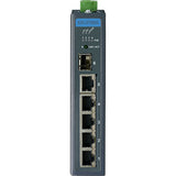 Advantech 5GbE+1G SFP Industrial Unmanaged PoE Switch with Wide Temp
