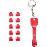 IO Crest Locking RJ45 Port Dust Blocker with Removal Keys Tool