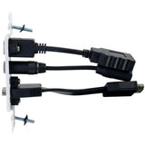 C2G Decorative HDMI Wall Plate with USB and 3.5mm White