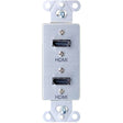 C2G HDMI Pass Through Decorative Wall Plate