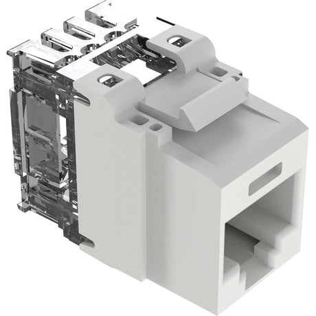 Panduit UTP RJ45 Cat 6A Keystone Punchdown Jack Module, WH