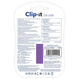 16GB Clip-it USB Flash Drive - Violet