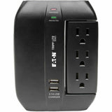 Eaton Tripp Lite Series Protect It! 6-Outlet Surge Protector with 3 Rotatable Outlets - Direct Plug-In, 1200 Joules, 2 USB Ports