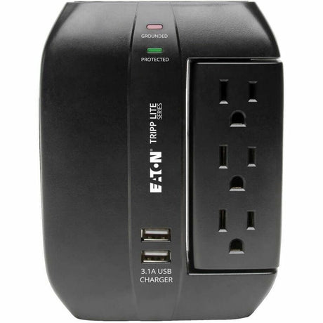 Eaton Tripp Lite Series Protect It! 6-Outlet Surge Protector with 3 Rotatable Outlets - Direct Plug-In, 1200 Joules, 2 USB Ports
