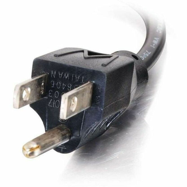 C2G Universal Power Cord - Right Angle - 18 AWG - NEMA 5-15P to IEC320C13R