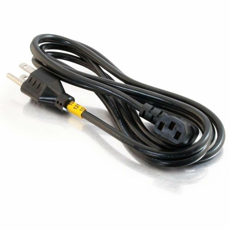 C2G Universal Power Cord - Right Angle - 18 AWG - NEMA 5-15P to IEC320C13R