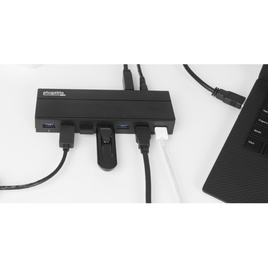 Plugable 7-Port USB 3.0 Hub with 36W Power Adapter
