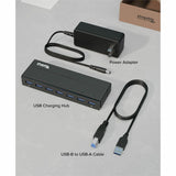 Plugable 7-Port USB 3.0 Hub with 36W Power Adapter