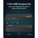 Plugable 7-Port USB 3.0 Hub with 36W Power Adapter