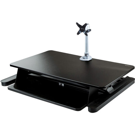 StarTech.com Sit-Stand Desk Converter with Monitor Arm - 35" Wide - Height Adjustable Standing Desk Solution - Arm for up to 30" Monitor