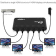 SIIG 1x4 HDMI 2.0 Splitter / Distribution Amplifier with Auto Video Scaling - 4K 60Hz HDR