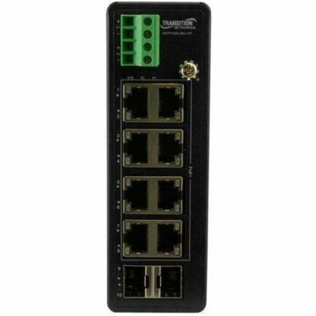 Unmanaged Hardened Gigabit Ethernet PoE+ Switch 8 10/100/1000Base-T Ports + 2 100/1000Base-X SFP Slots