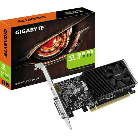 Gigabyte NVIDIA GeForce GT 1030 Graphic Card - 2 GB DDR4 SDRAM - Low-profile
