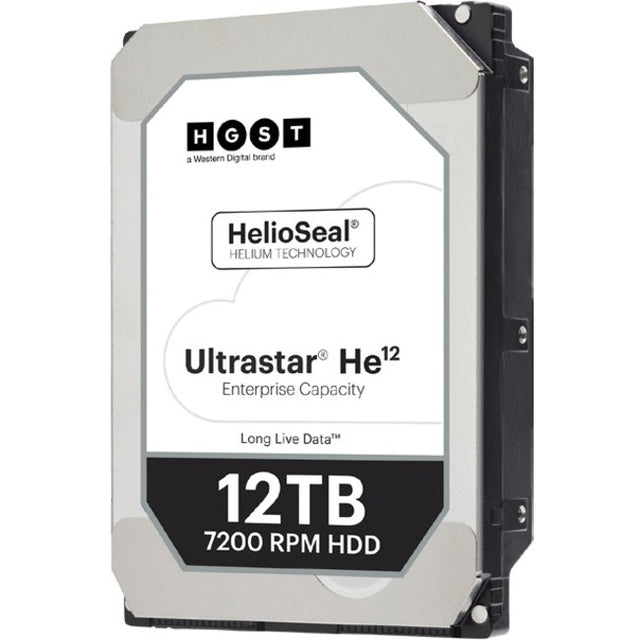 HGST Ultrastar He12 12 TB Hard Drive - Internal - SAS (12Gb/s SAS) - 3.5" Carrier