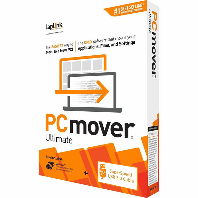Laplink PCmover v.11 Ultimate - 1 Use with USB 3.0 Cable - Utility - PC