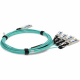 AddOn IBM 00YL670 Compatible TAA Compliant 40GBase-AOC QSFP+ to 4xSFP+ Active Optical Cable (850nm, MMF, 3m)