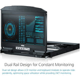 ATEN CL3800 LCD KVM Console with Standard Rack Mount Kit-TAA Compliant
