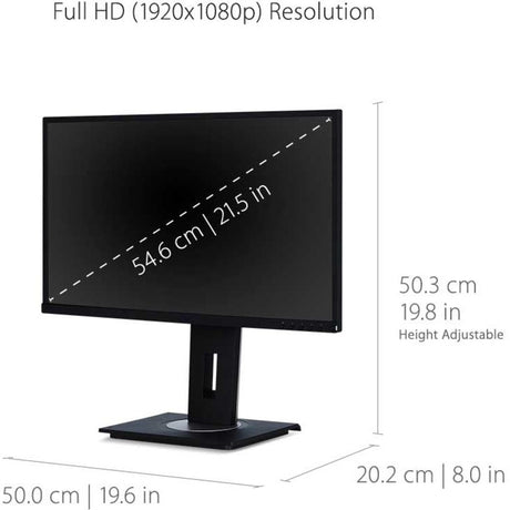 ViewSonic VG2248 22 Inch IPS 1080p Ergonomic Monitor with HDMI DisplayPort USB and 40 Degree Tilt for Home and Office