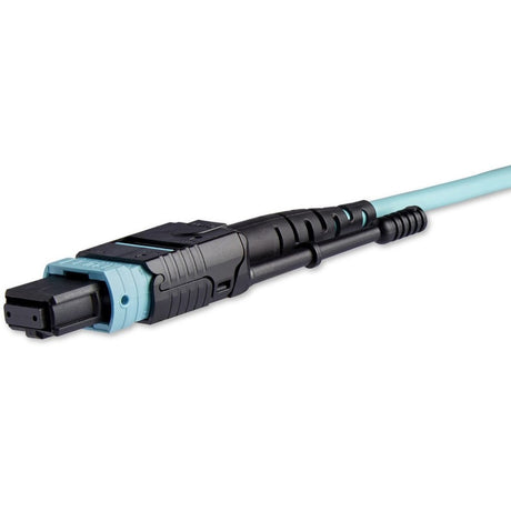 StarTech.com 1m (3ft) MTP(F)/PC to 4x LC/PC Duplex Breakout OM3 Multimode Fiber Optic Cable, 40G, Low Insertion Loss, Fiber Jumper Cord