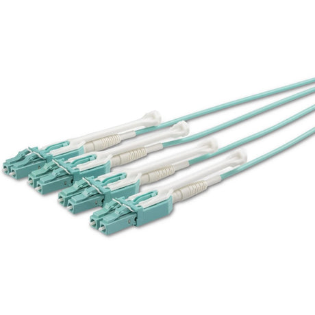 StarTech.com 5m (16.4ft) MTP(F)/PC to 4x LC/PC Duplex Breakout OM3 Multimode Fiber Optic Cable, 40G, Low Insertion Loss, Fiber Jumper Cord
