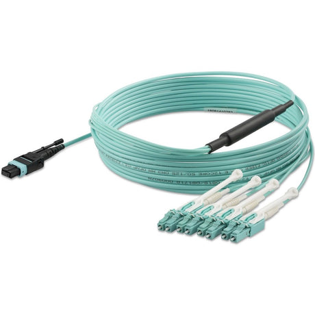 StarTech.com 5m (16.4ft) MTP(F)/PC to 4x LC/PC Duplex Breakout OM3 Multimode Fiber Optic Cable, 40G, Low Insertion Loss, Fiber Jumper Cord