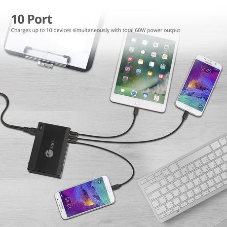 10PORT 60W USB CHARGER