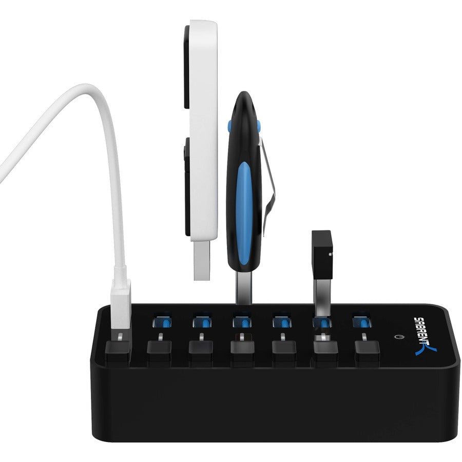 36W 7PORT USB 3.0 HUB WITH