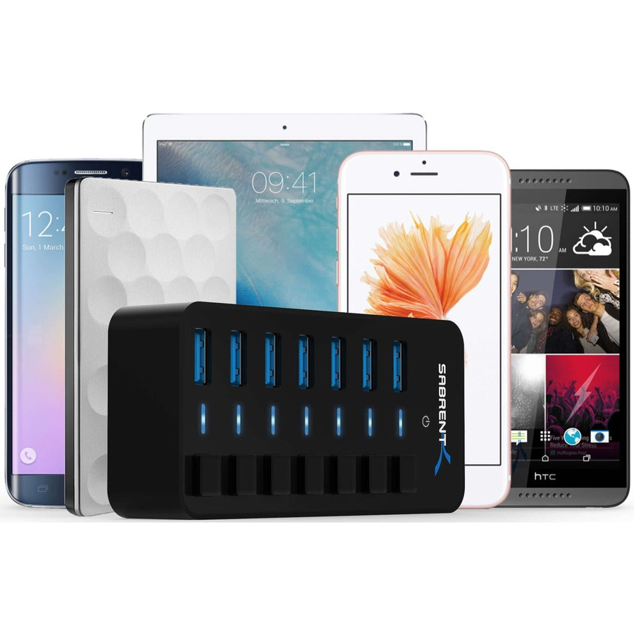 36W 7PORT USB 3.0 HUB WITH