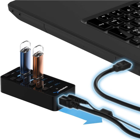 36W 7PORT USB 3.0 HUB WITH
