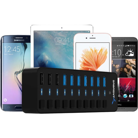 10-PORT USB 3.0 HUB. 60W