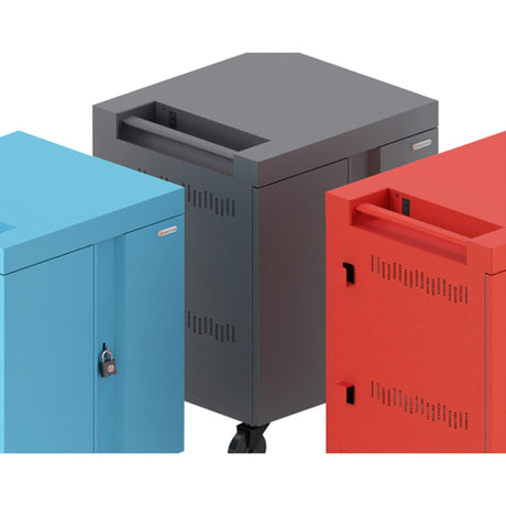 Bretford CUBE Cart 36, AC Charging, Red Paint