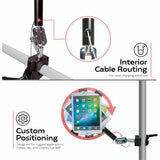CTA Digital Heavy-Duty Security Pole Clamp for 7-14 Inch Tablets, including iPad 10.2-inch (7th/ 8th/ 9th Generation)