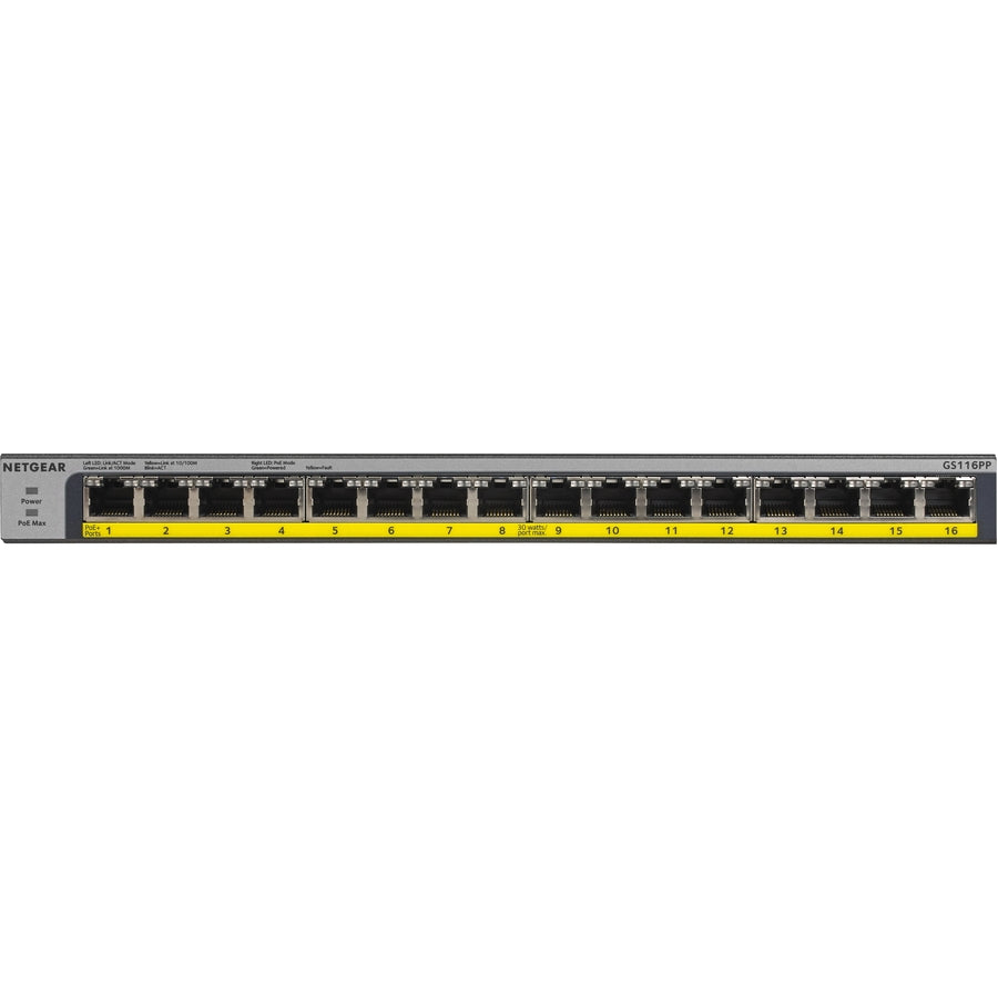 16PORT POE/POE+ GIGABIT ENET