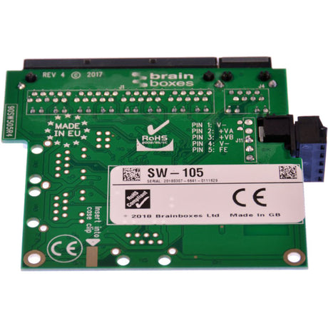 Brainboxes Industrial Embeddable 5 Port Ethernet Switch
