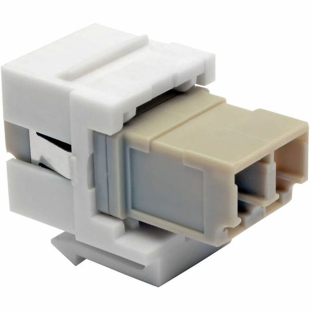 Eaton Tripp Lite Series Duplex Multimode Fiber Coupler, Keystone Jack - LC to LC, White