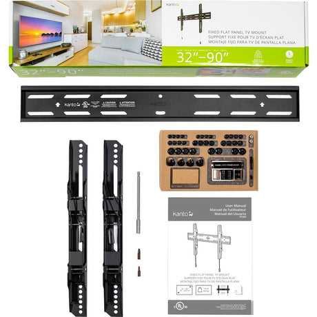 Kanto PF300 Wall Mount for Flat Panel Display - Black