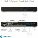 StarTech.com Thunderbolt 3 Dock, Dual 4K 60Hz Monitor TB3 Docking Station with DisplayPort, HDMI & 1080p VGA, 85W Power Delivery, TAA