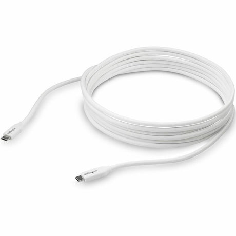 StarTech.com 4m 13 ft USB C to USB C Cable w/ 5A PD - M/M - White - USB 2.0 - USB-IF Certified - USB Type C Cable - USB C Charging Cable - USB C PD Cable