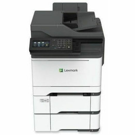 Lexmark CX622ade Laser Multifunction Printer-Color-Copier/Fax/Scanner-40 ppm Mono/Color Print-2400x600 Print-Automatic Duplex Print-100000 Pages Monthly-251 sheets Input-Color Scanner-1200 Optical Scan-Color Fax-Gigabit Ethernet